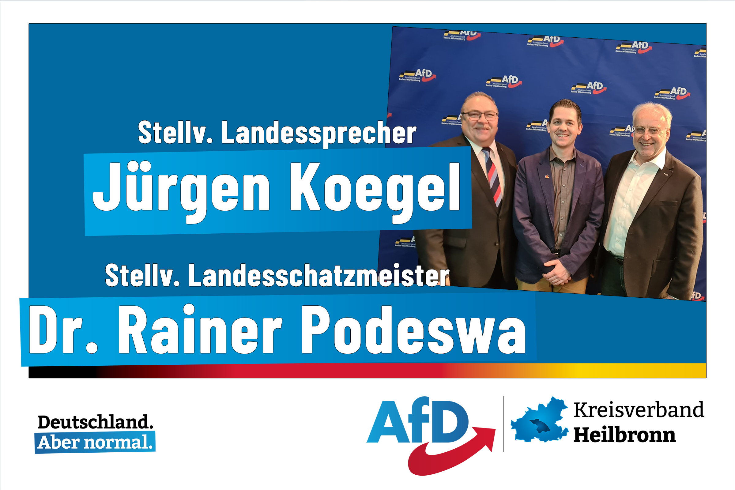Dr. Rainer Podeswa, Dennis Klecker und Jürgen Koegel