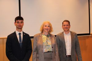 Landtagswahl 2026: Enrico Lebküchner (Ersatzkandidat), Carola Wolle (Kandidatin im Wahlkreis Neckarsulm) und Kreisvorsitzender Dennis Klecker