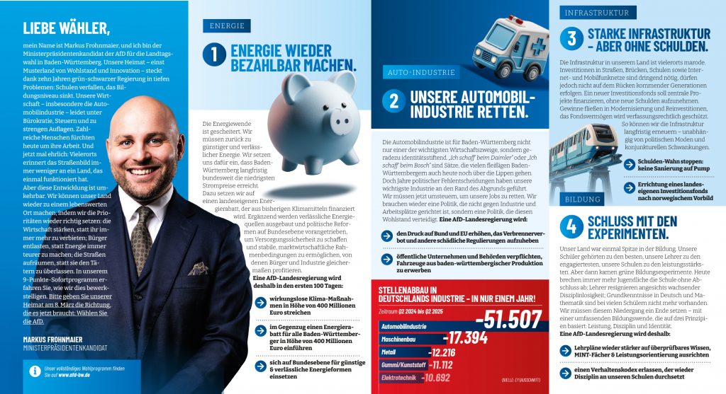 Landtagswahl 2026: 9-Punkte-Sofortprogramm einer AfD-Landesregierung Innenseite