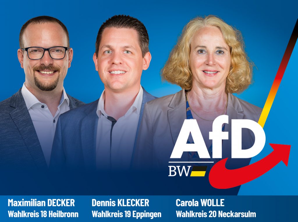 Kandidaten des Kreisverbandes Heilbronn zur Landtagswahl 2026