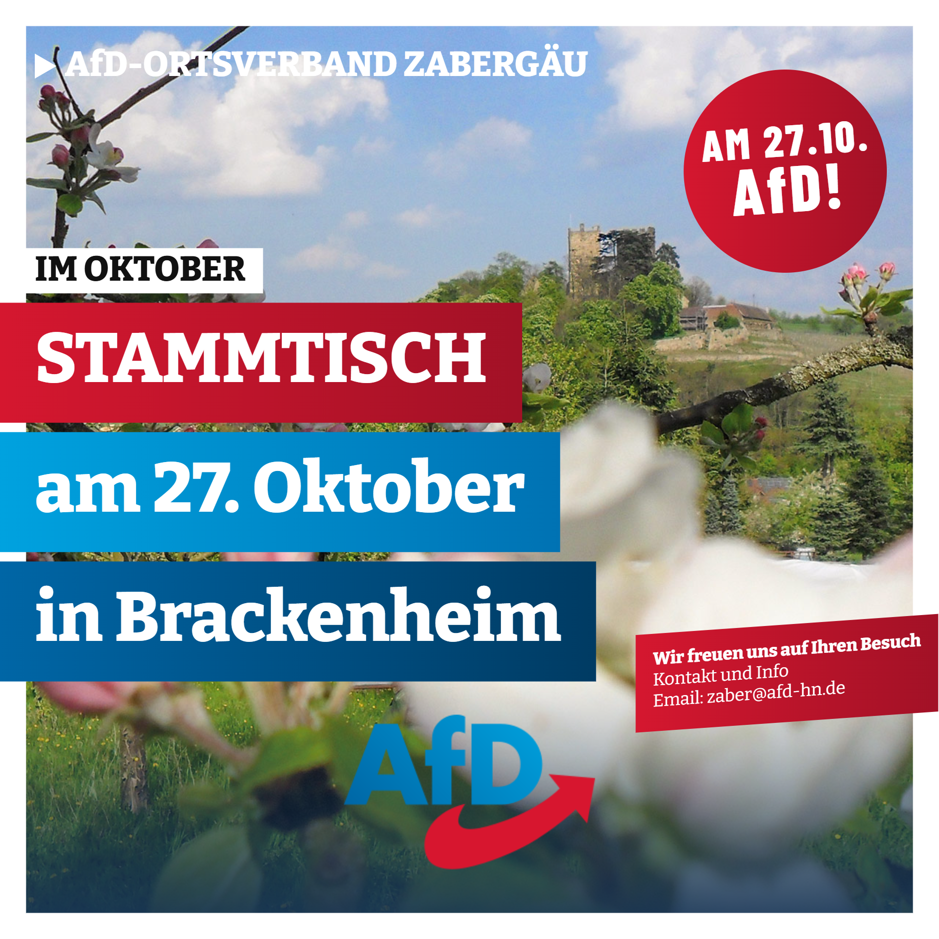 Ortsverband Zabergäu: Stammtisch