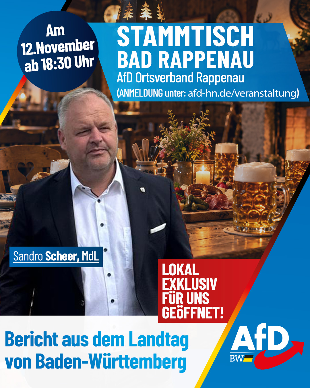 Sandro Scheer bei der AfD Bad Rappenau